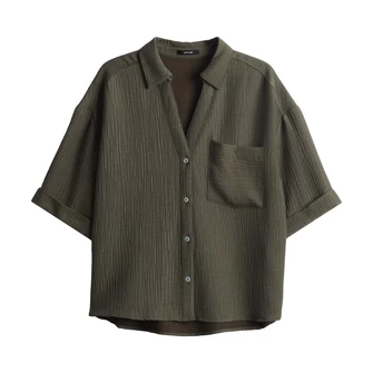 Opus Dames Blouse 10403413096344 Olijf