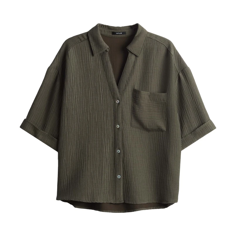 Opus Dames Blouse 10403413096344 Olijf