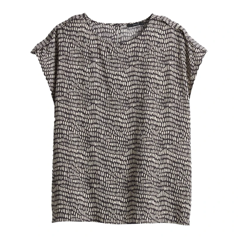 Opus Dames Blouse 10417113191100 Midden bruin