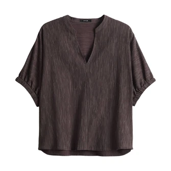 Opus Dames Blouse 1041735730100 Midden bruin