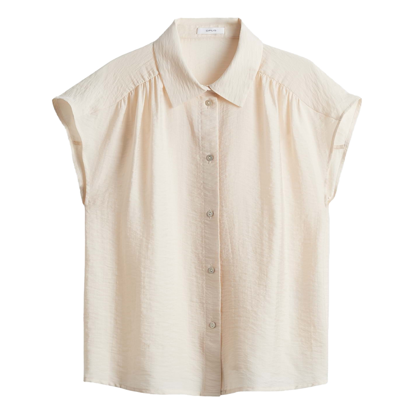 Opus Dames Blouse 10417412269100 Beige