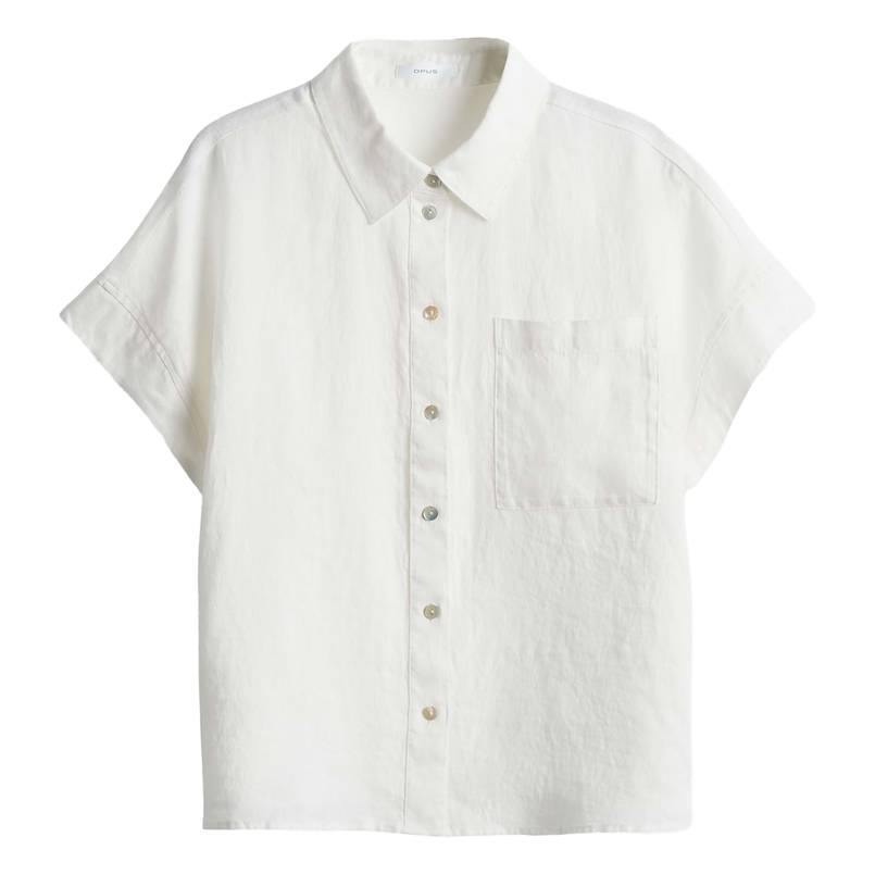 Opus Dames Blouse 10417510671100 OFF-WHITE