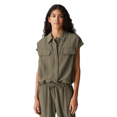 Opus Dames Blouse 10418013194317 Olijf