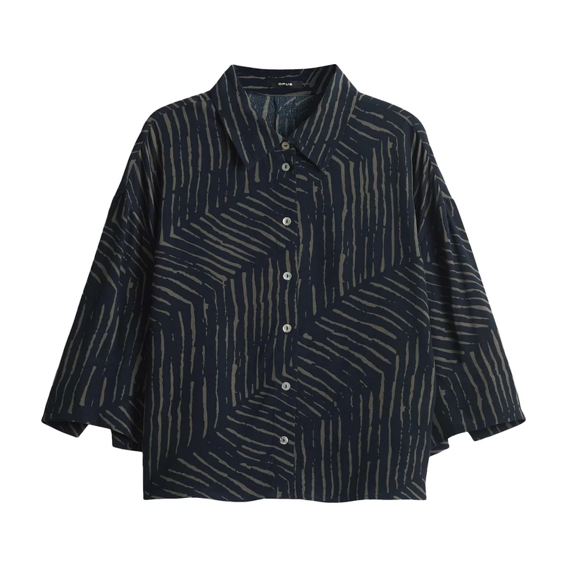 Opus Dames Blouse 10418513199100 Kobalt