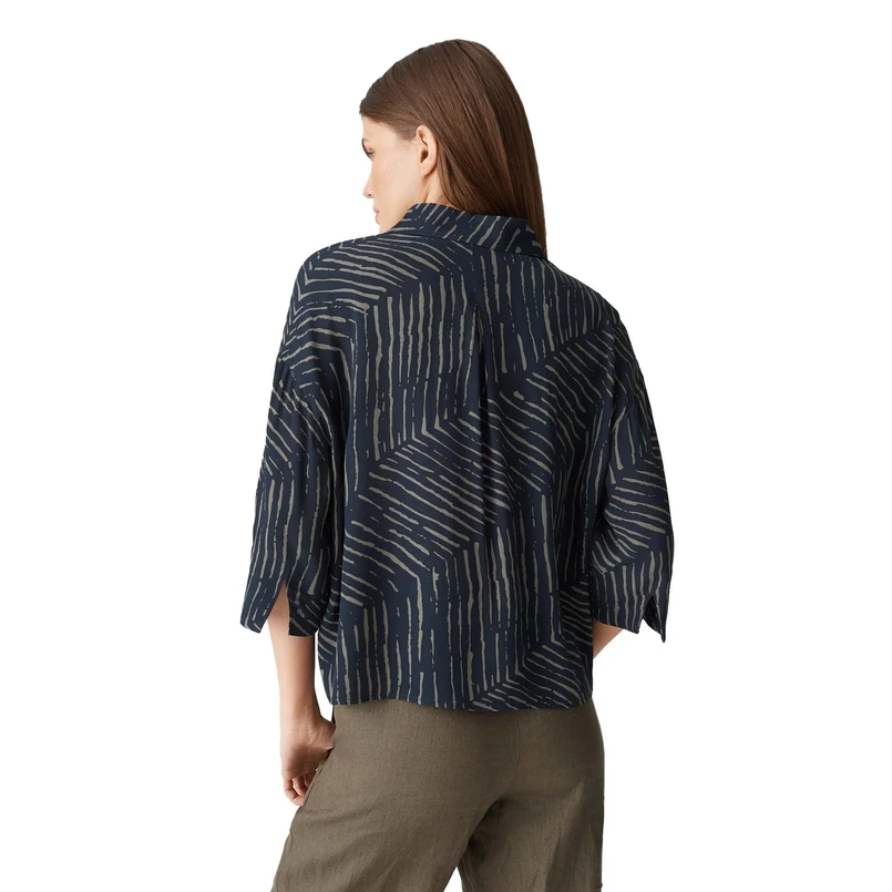 Opus Dames Blouse 10418513199100 Kobalt