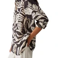 Opus Dames Blouse 2454913190100 Midden bruin