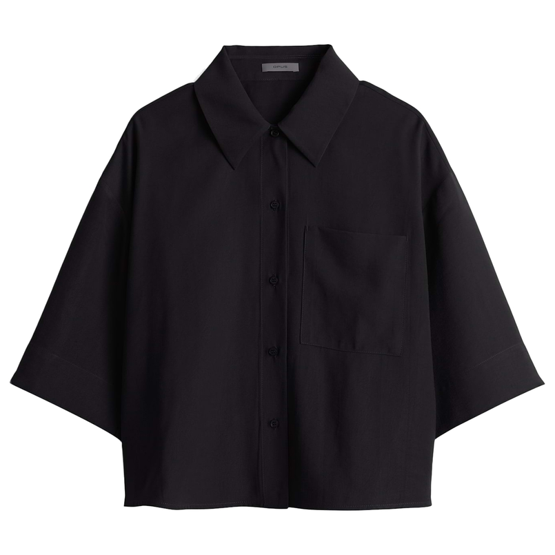 Opus Dames Blouse Fabbey Zwart