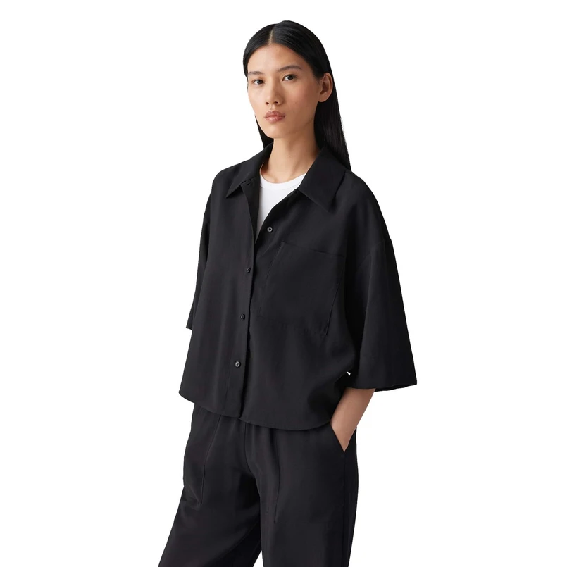 Opus Dames Blouse Fabbey Zwart