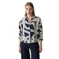 Opus Dames Blouse Famena lane Kobalt