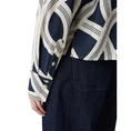 Opus Dames Blouse Famena lane Kobalt