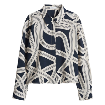 Opus Dames Blouse Famena lane Kobalt