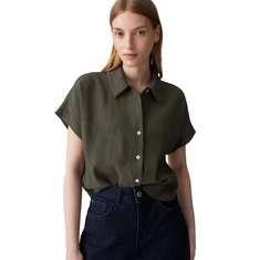 Opus Dames Blouse Fasinga Olijf