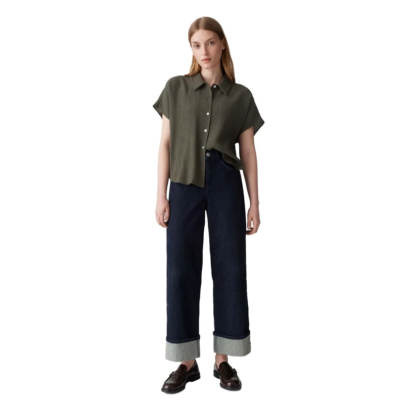 Opus Dames Blouse Fasinga Olijf