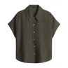 Opus Dames Blouse Fasinga Olijf