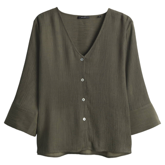 Opus Dames Blouse Felsea Olijf