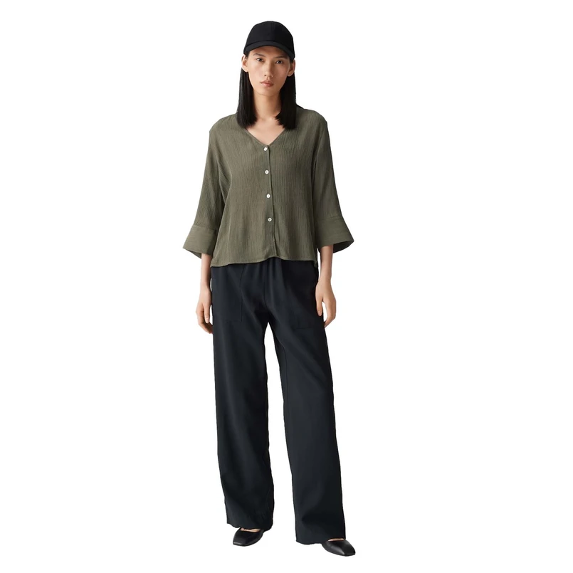 Opus Dames Blouse Felsea Olijf