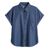 Opus Dames Blouse Folmes Mid blue denim