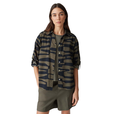 Opus Dames Blouse Fumani jungle Olijf