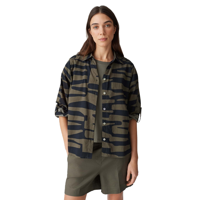 Opus Dames Blouse Fumani jungle Olijf