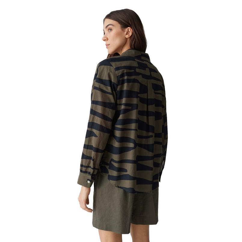 Opus Dames Blouse Fumani jungle Olijf