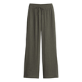 Opus Dames Broek Marou crinkle Olijf