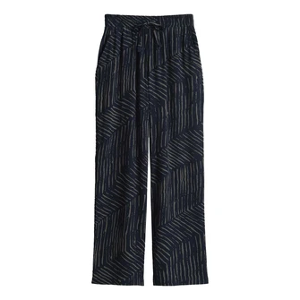 Opus Dames Broek Marou palm leaves Kobalt