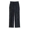 Opus Dames Broek Marou palm leaves Kobalt