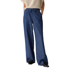 Opus Dames Broek Melane denim Mid blue denim