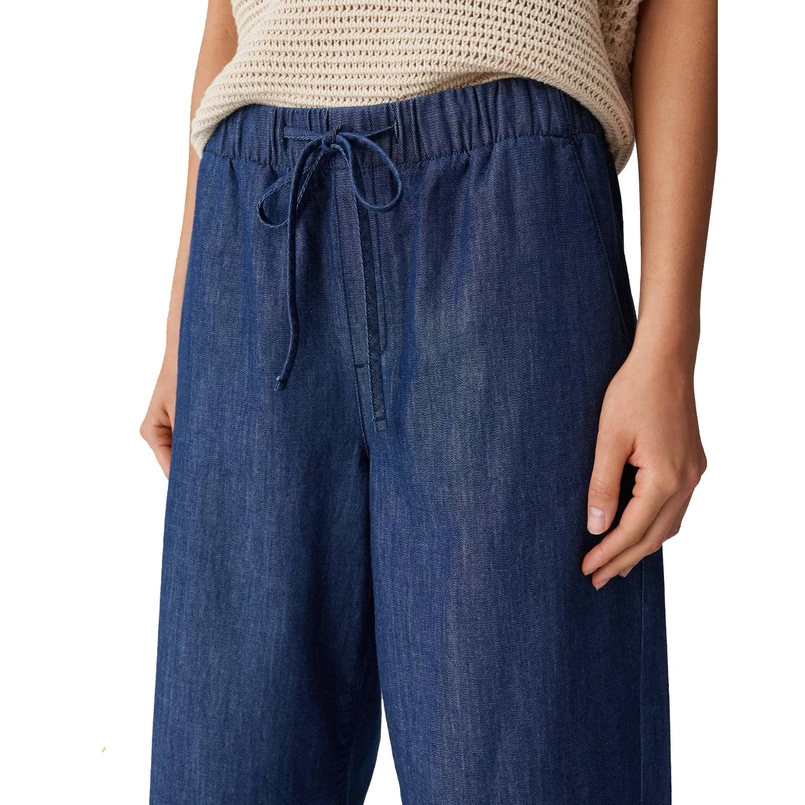 Opus Dames Broek Melane denim Mid blue denim
