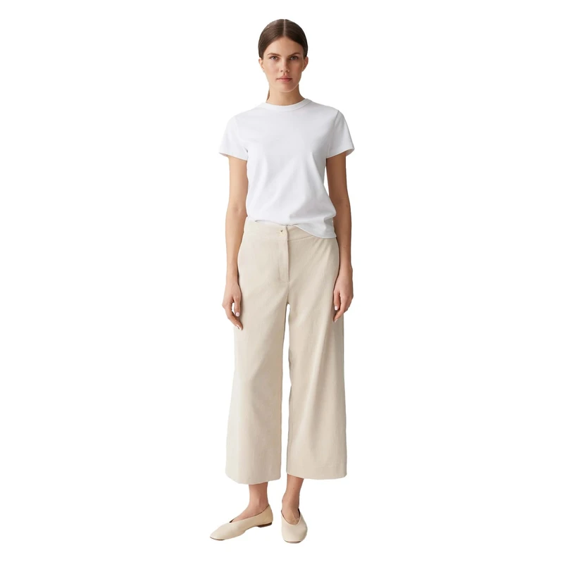 Opus Dames Broek Misha lane Beige