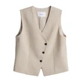 Opus Dames Gilet Warfa Beige