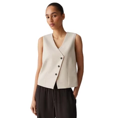 Opus Dames Gilet Warfa Beige