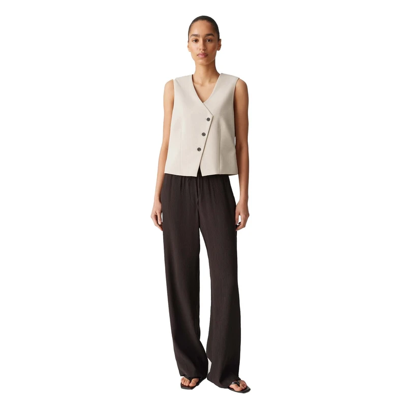 Opus Dames Gilet Warfa Beige