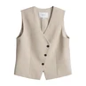 Opus Dames Gilet Warfa Beige