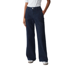 Opus Dames Jeans 1037165346100 Dark blue denim