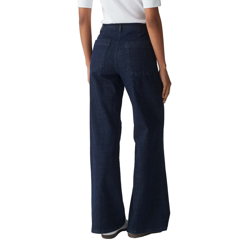 Opus Dames Jeans 1037165346100 Dark blue denim