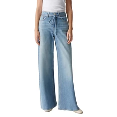 Opus Dames Jeans 10387812990338 Light blue denim