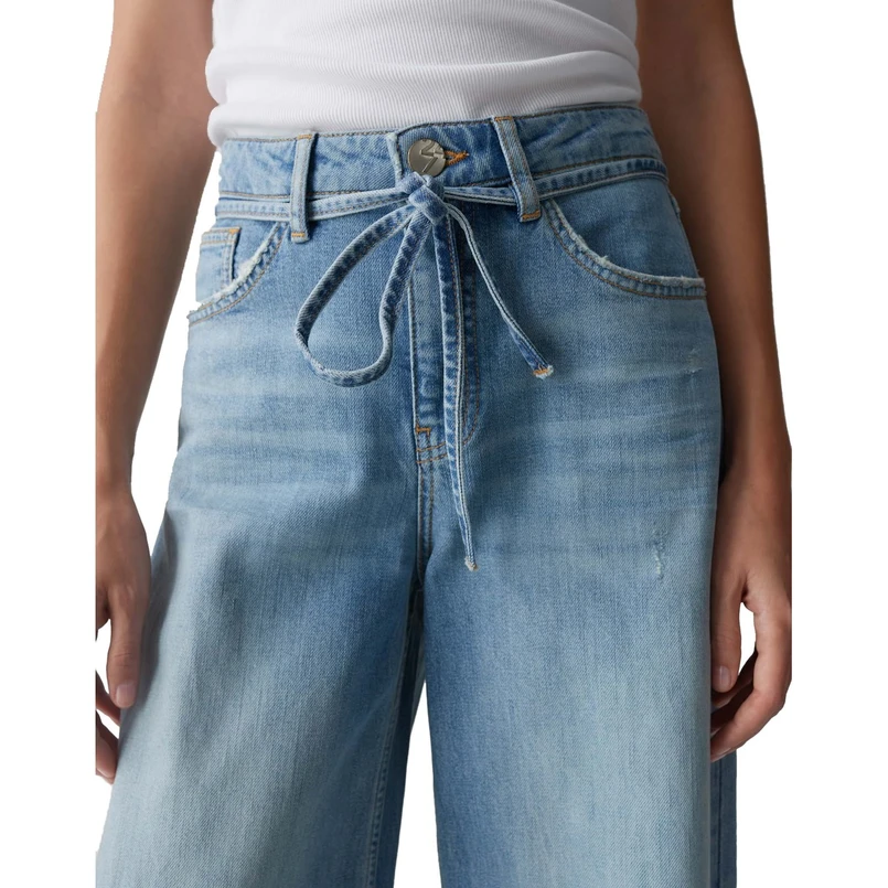 Opus Dames Jeans 10387812990338 Light blue denim