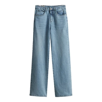 Opus Dames Jeans 10387910391338 Light blue denim