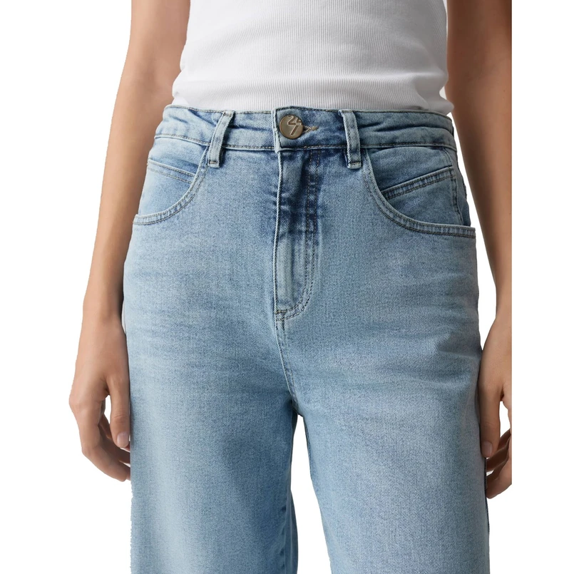 Opus Dames Jeans 10387910391338 Light blue denim