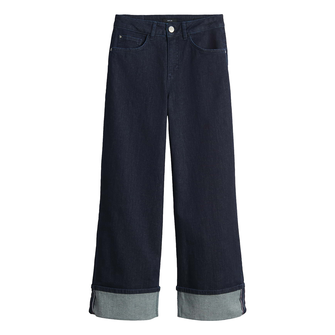 Opus Dames Jeans Miva turn up Bleu