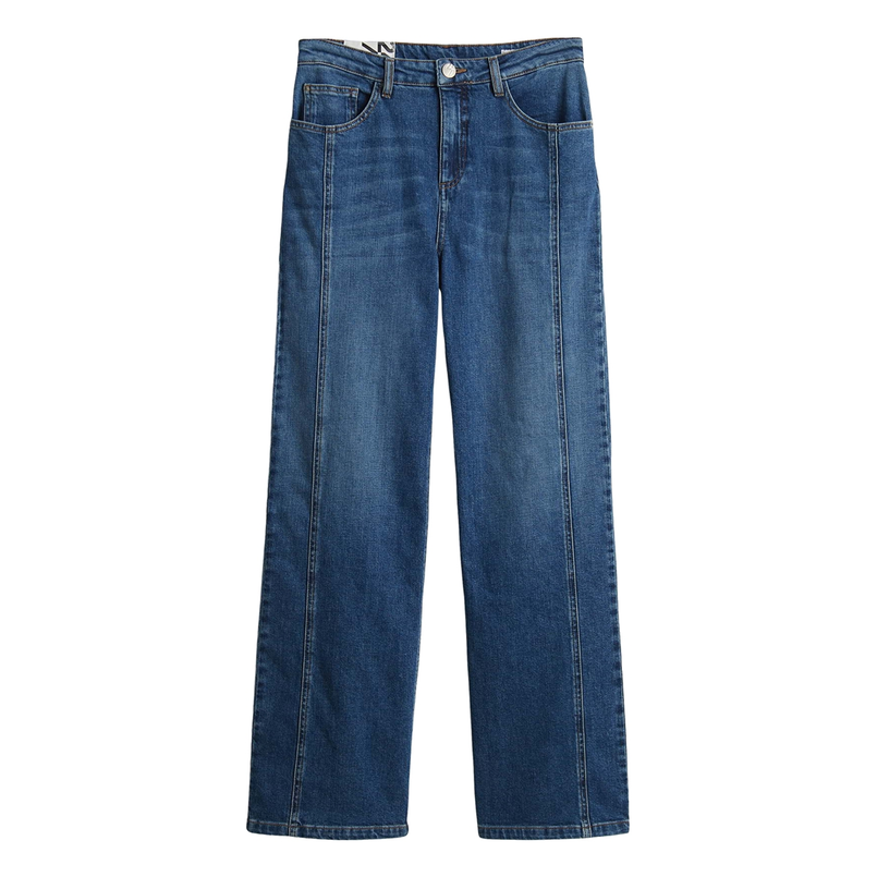 Opus Dames Jeans Mivy lane Mid blue denim