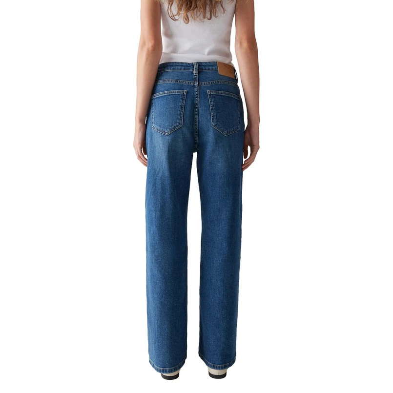 Opus Dames Jeans Mivy lane Mid blue denim
