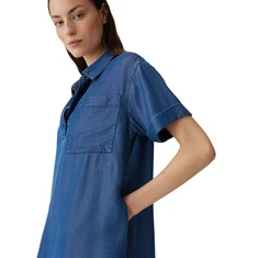 Opus Dames Jurk 10400312167316 Mid blue denim