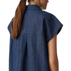 Opus Dames Jurk 10441513341100 Mid blue denim