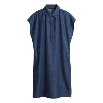 Opus Dames Jurk 10441513341100 Mid blue denim