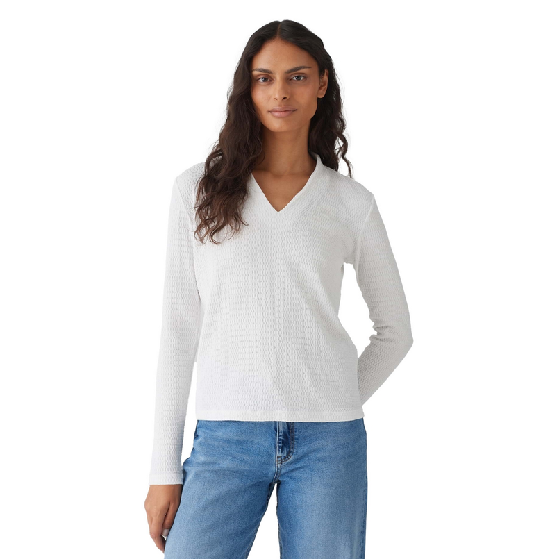 Opus Dames Top 10352112513100 OFF-WHITE