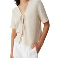 Opus Dames Vest 10401513083316 Beige