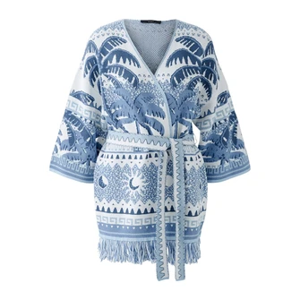 Oui Dames Blazer 0093034 Bleu