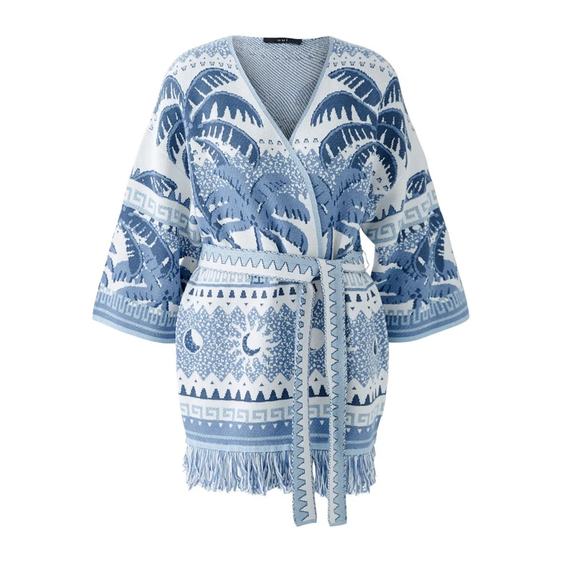 Oui Dames Blazer 0093034 Bleu